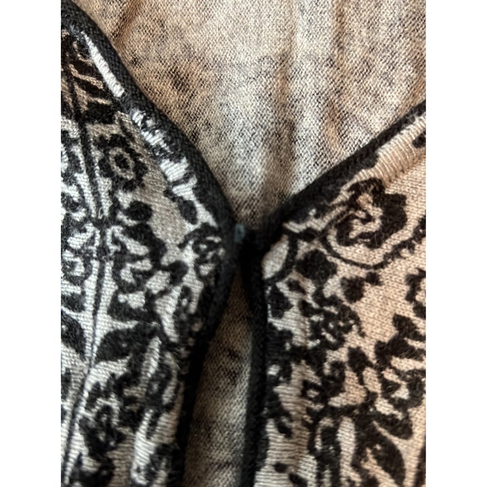 Soft Surroundings Womens Carrie Cardigan Gray Black Size Medium Sweater - Picture 6 of 8